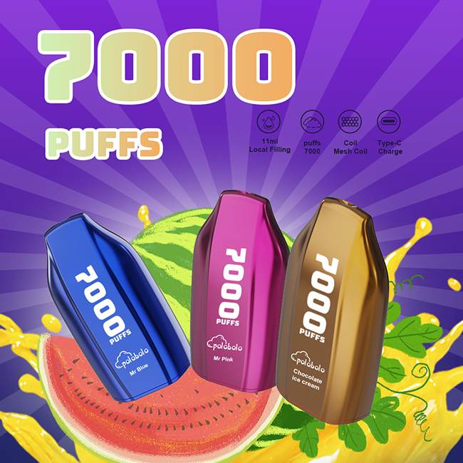 Polobplo 7000puffs Durable Vape Nicotine Liquid Various Flavors 