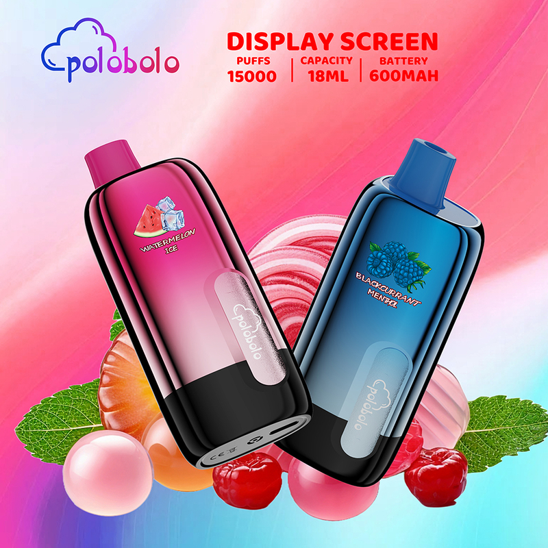 High Quality Polobolo 18ml 15000puffs Disposable Vape Rechargeable OEM/ODM Manufacturers Wholesale Vape Electronic Cigarette E-Cigarette Vape