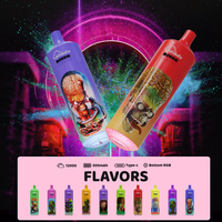 2024 Seasomk Galaxy Wape 12000 Puffs Razz Original Wholesale Disposable Vape Pen RGB Flash 18ml 2% 5% Salt E-Liquid 12 Flavors E Cigarette Bar