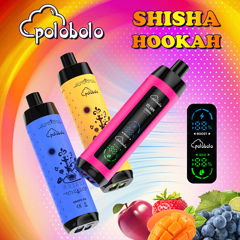 Wholesale I Vape China Factory Large Puff Bar E Shisha Hookah Disposable Vape Pod Pocket Hookah E Cigarette 2% 5% Nicotine 20000 Puffs Disposable Vape