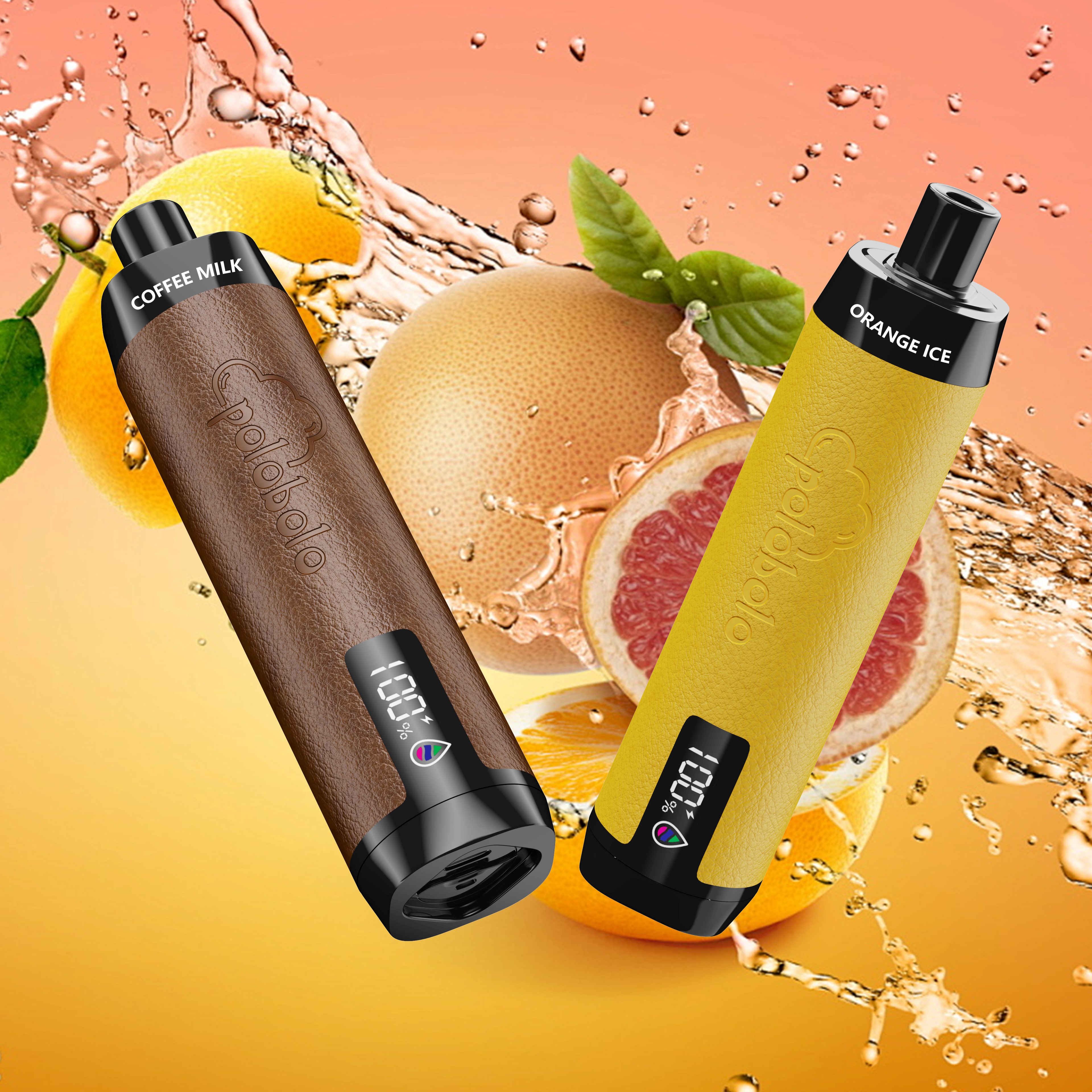 Display Screen Leather Vape Wholesale I Vape 15000Puffs 20ml Capacity Type-C Rechargeable Battery